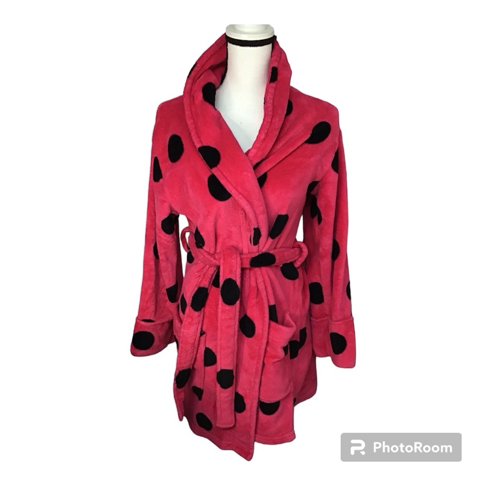 Pink Victoria secret Polka Dot Women's robe XS-S
